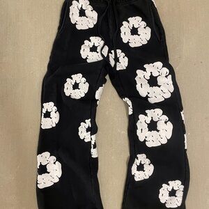 Black and White Patterned Men's Joggers